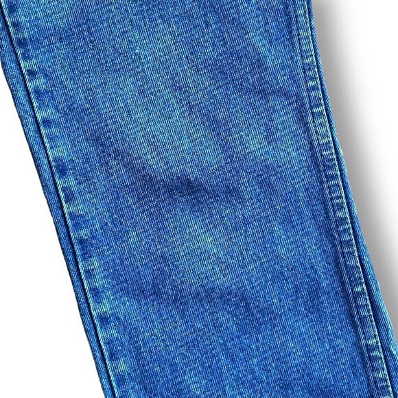 Vintage 1980s Levis 536 Womens Jeans 27x27 High Waist Raw Hem Denim Orange Tab - Picture 5 of 16